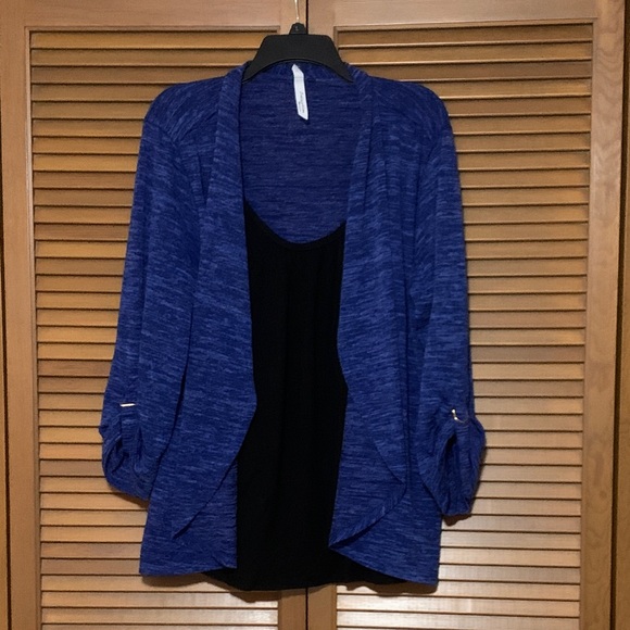 NY Collection Tops - NY Collection Woman 3/4 Sleeve Cardigan Shirt 2X
